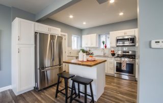 modern kitchen with storage