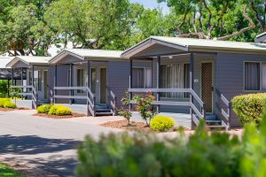 tiny houses at Greenhill Caravan Park