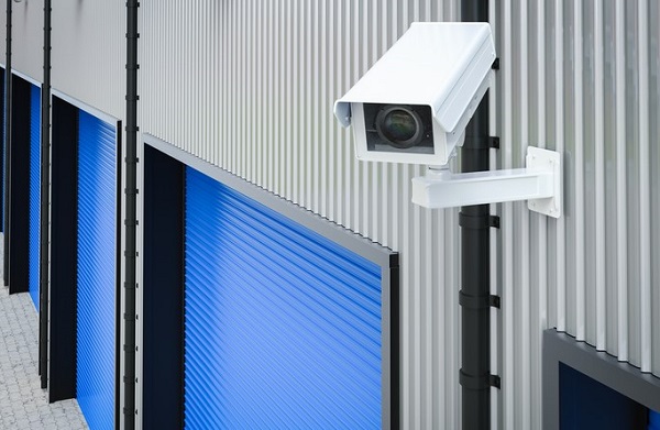 A CCTV camera installed on the wall