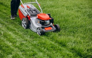 lawn equipment for storage